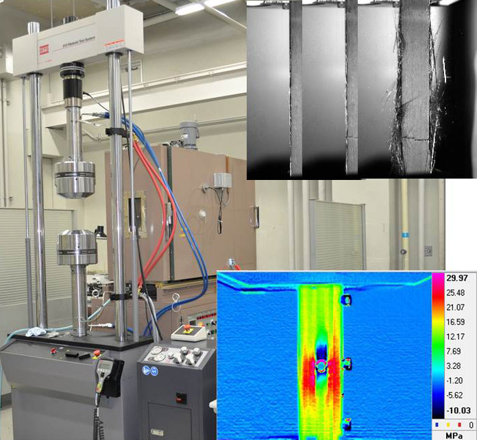 多目的材料試験装置と損傷解析の結果